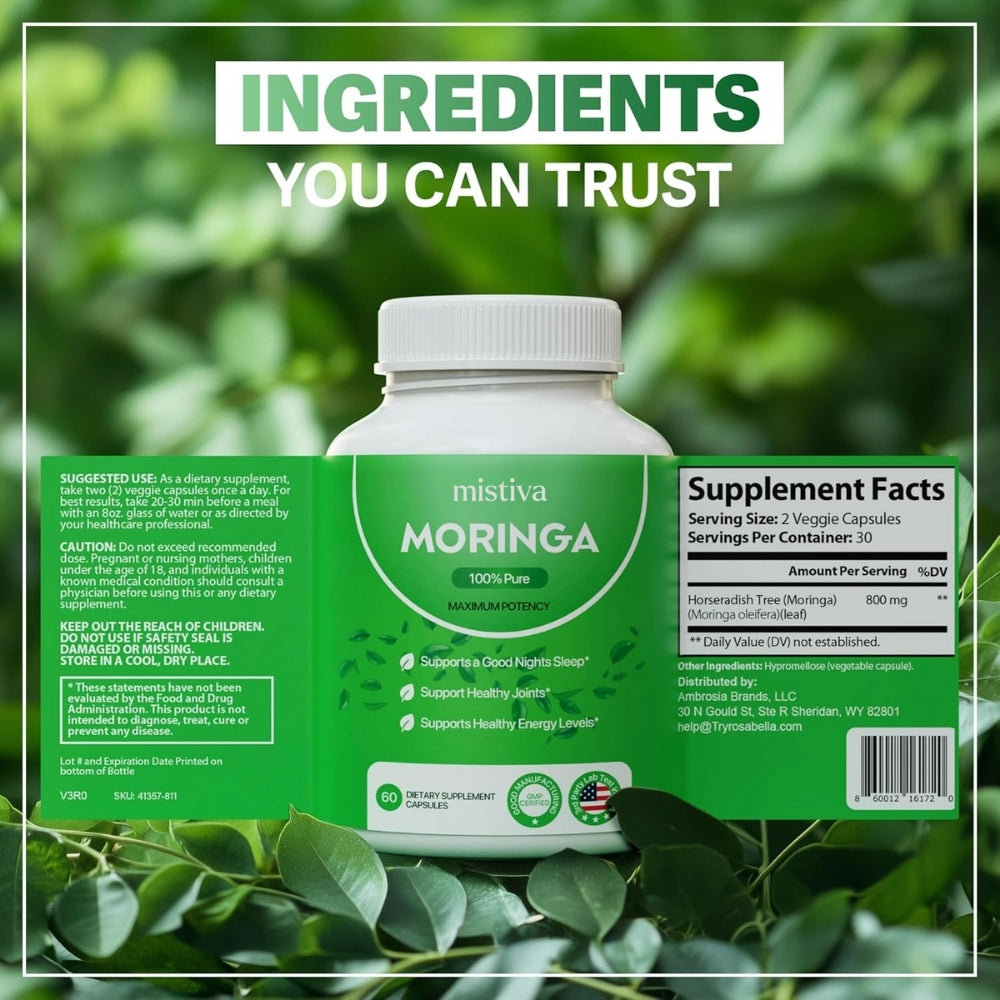 Mistiva™ Moringa Hair Growth Capsules